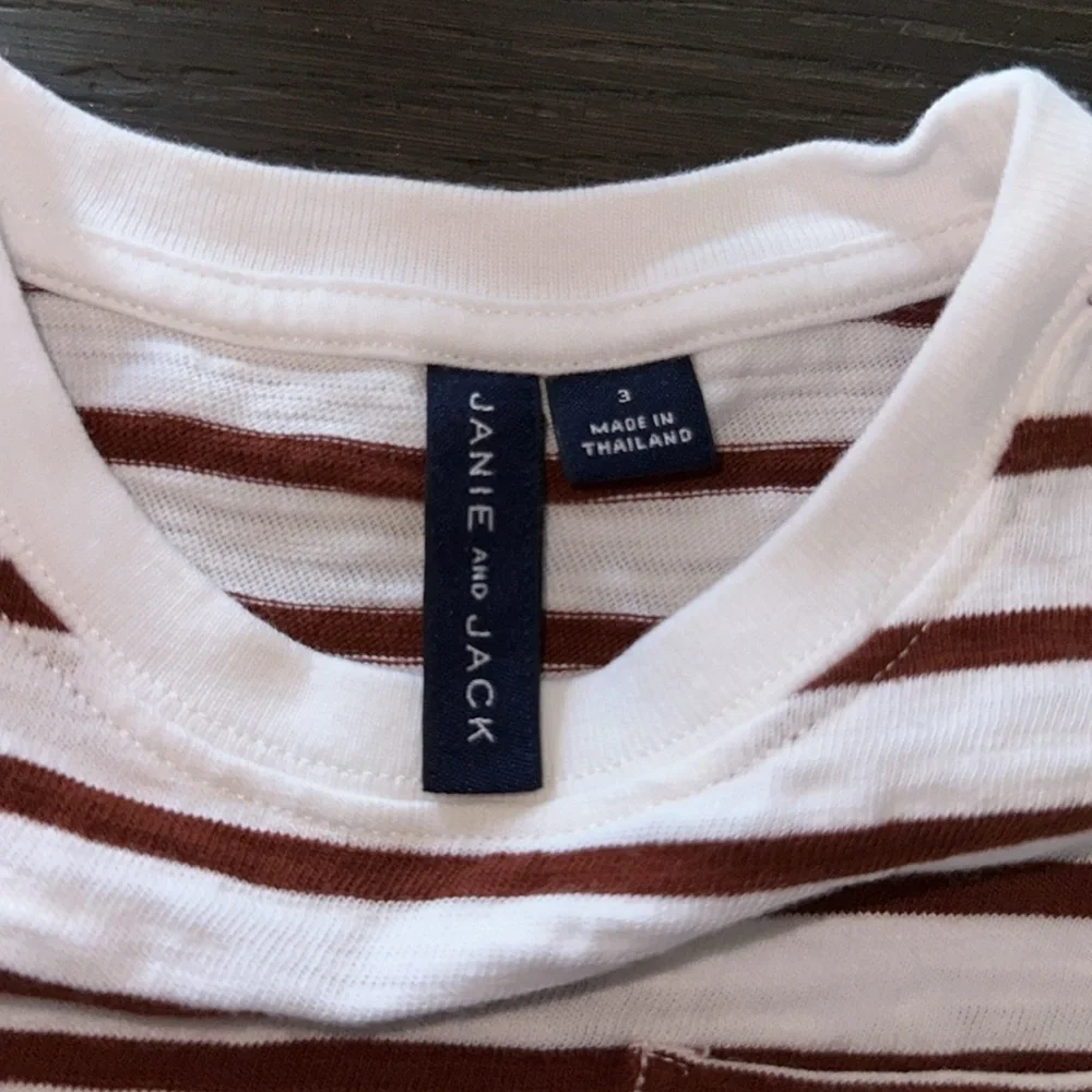 Janie and Jack Striped Slub Tee SIZE 3T 
NWOT - Picture 3 of 4